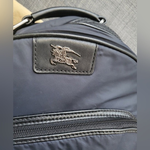 Burberry Blue Medium Nylon And Leather Women Backpack main image 8